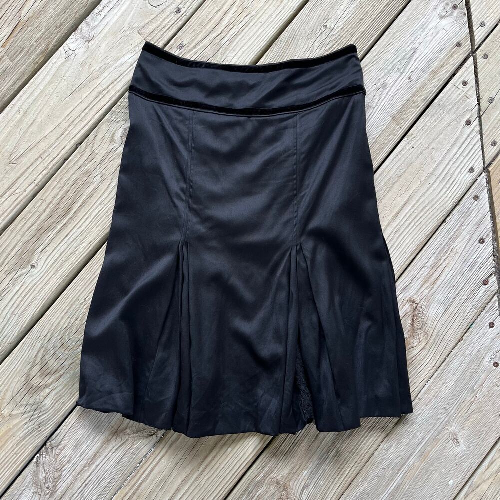 Philippe Adec Paris Women's Vintage Black Pleated Skirt Size 4